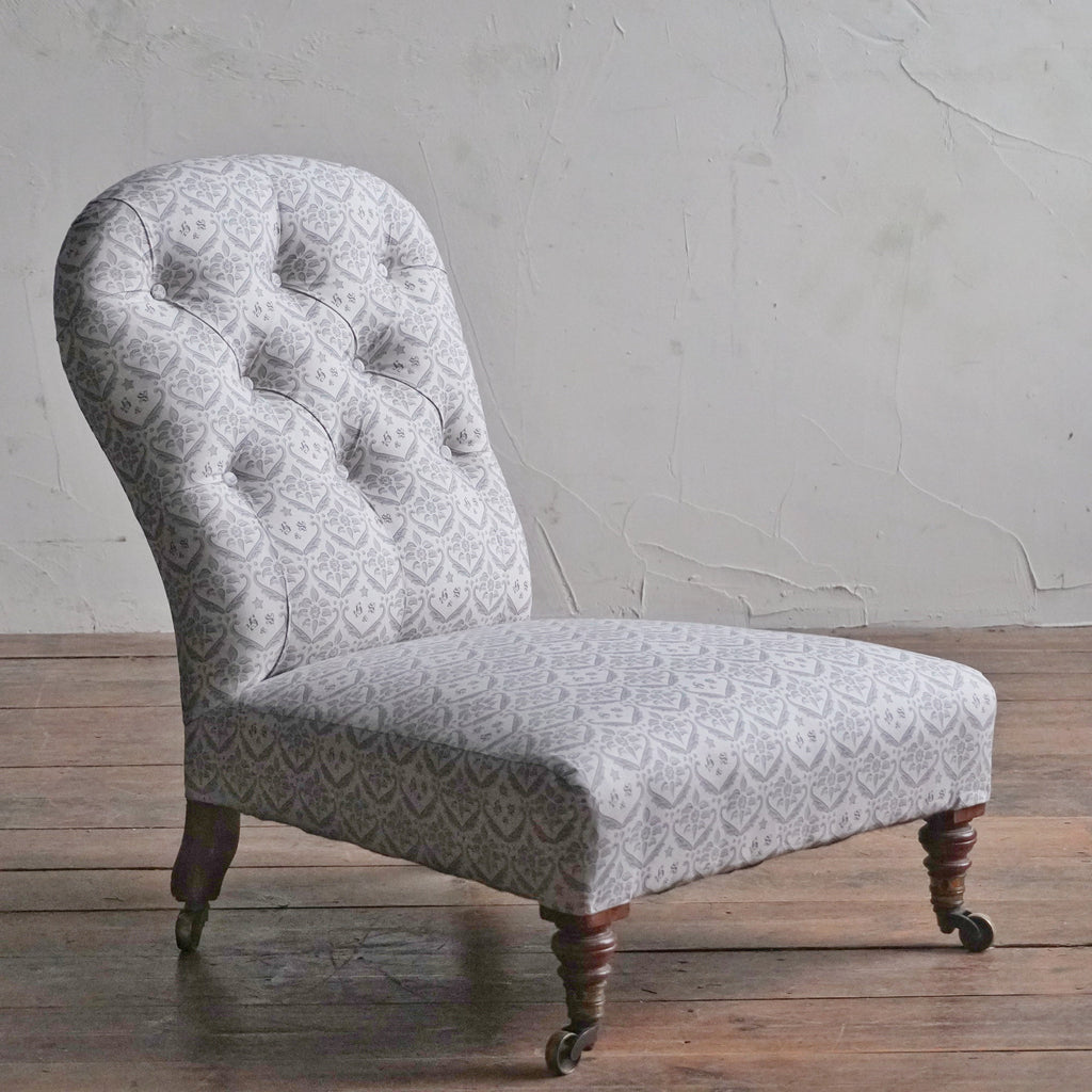 Howard and Sons Slipper chair-Antique Seating-KONTRAST