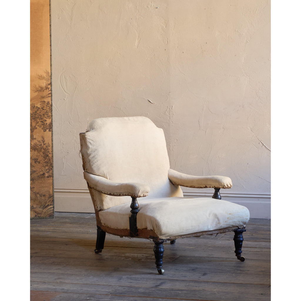 A Deep-Seated Open Armchair-Antique Seating-KONTRAST