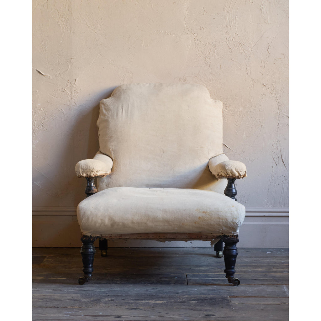 A Deep-Seated Open Armchair-Antique Seating-KONTRAST