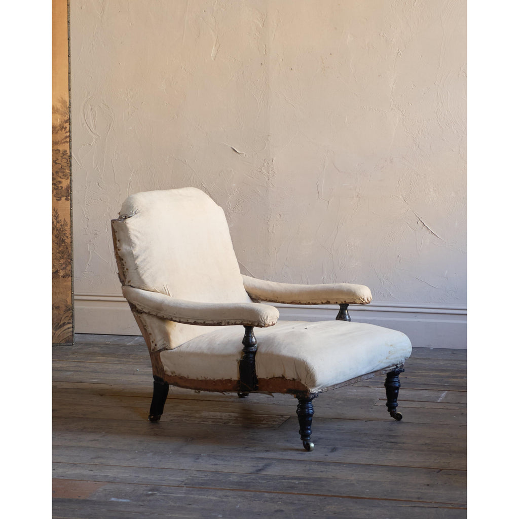 A Deep-Seated Open Armchair-Antique Seating-KONTRAST