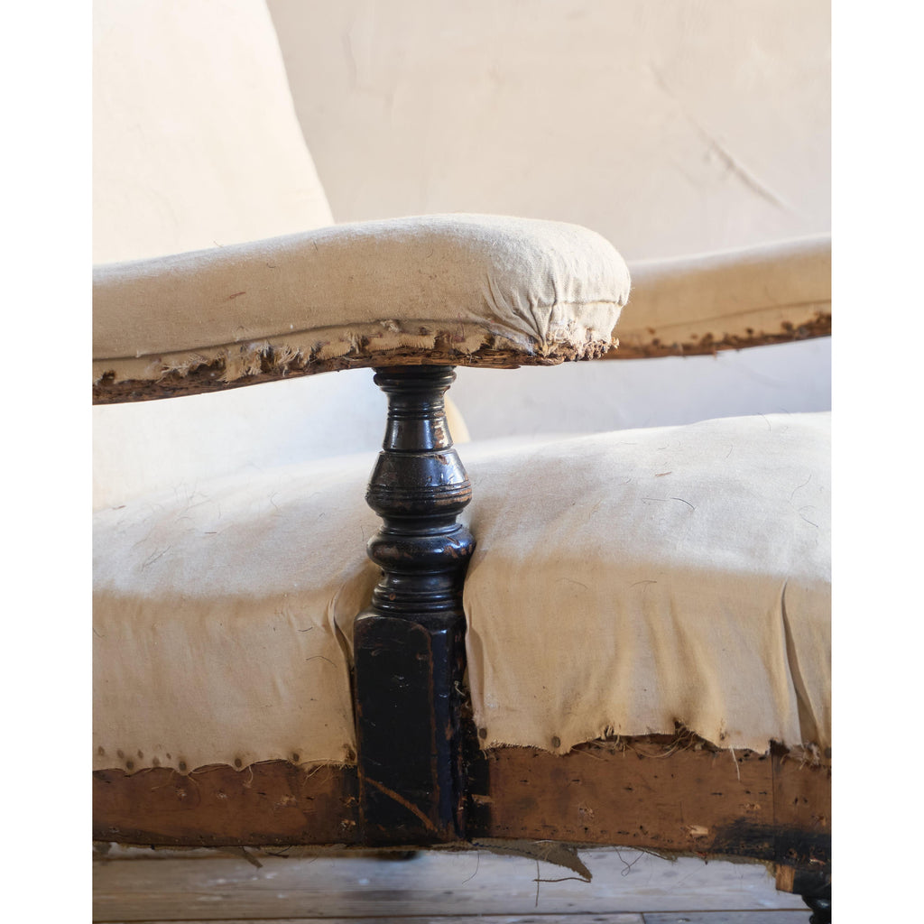 A Deep-Seated Open Armchair-Antique Seating-KONTRAST