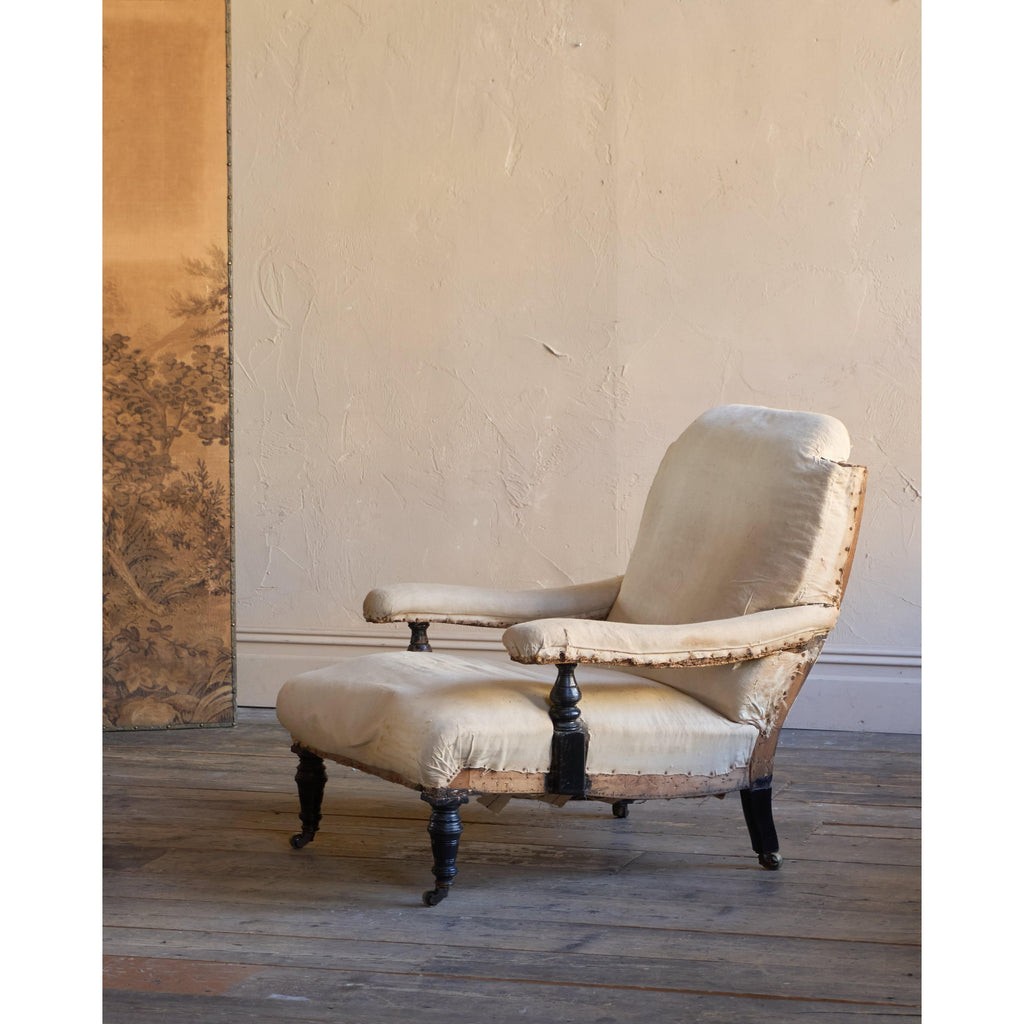 A Deep-Seated Open Armchair-Antique Seating-KONTRAST