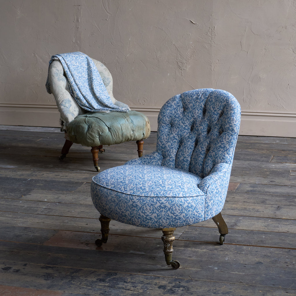 A Pair of Small Bedroom Chair by Howard and Sons-Antique Seating-KONTRAST