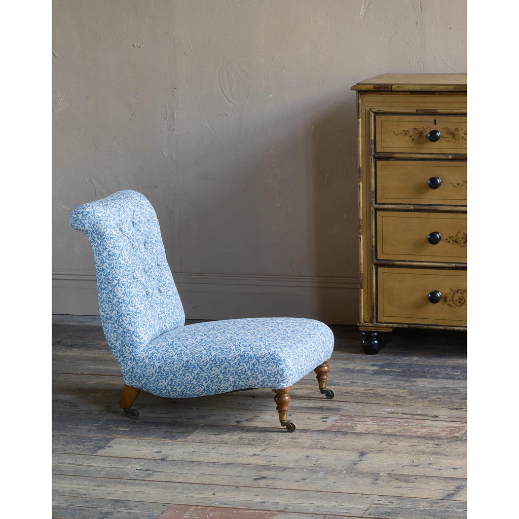 A pair of Howard and Sons Slipper Chairs - deep seated-Antique Seating-KONTRAST