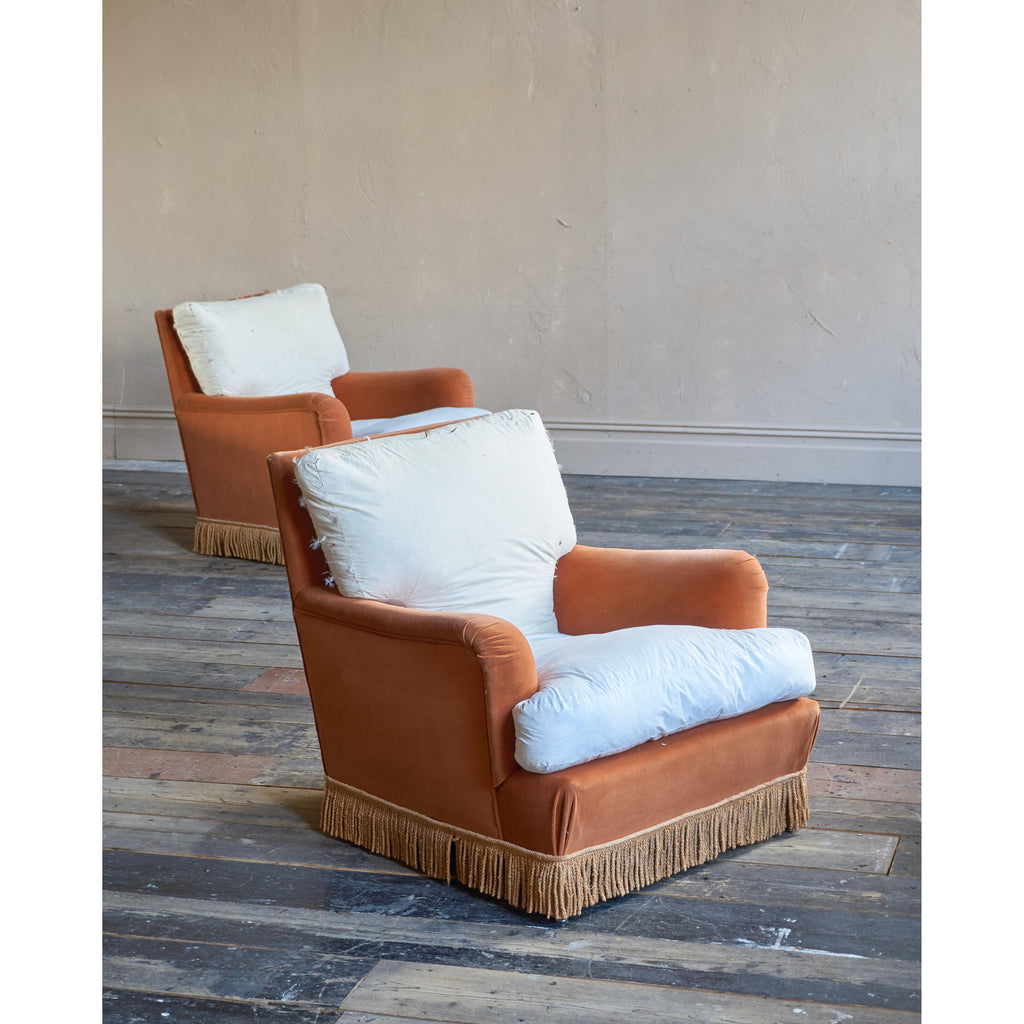 A pair of Howard style armchairs-Vintage Seating-KONTRAST