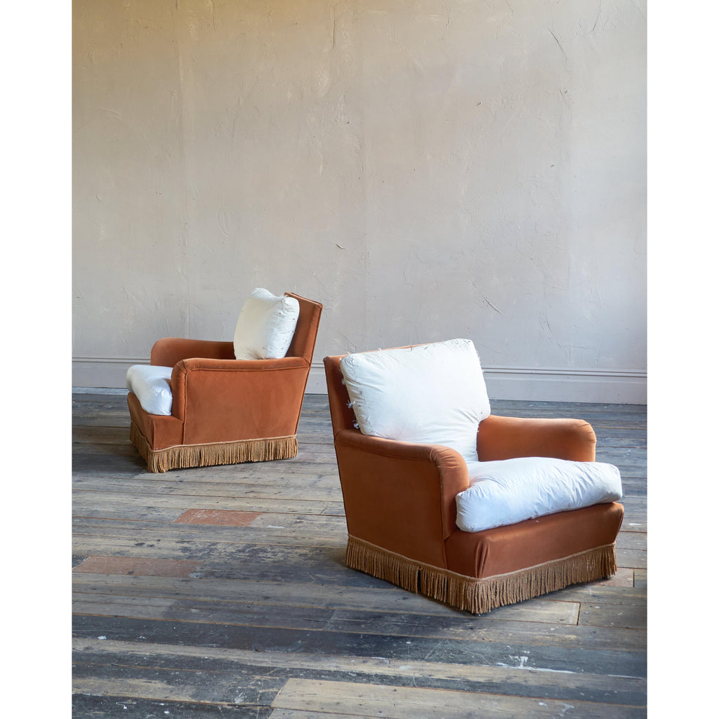 A pair of Howard style armchairs-Vintage Seating-KONTRAST