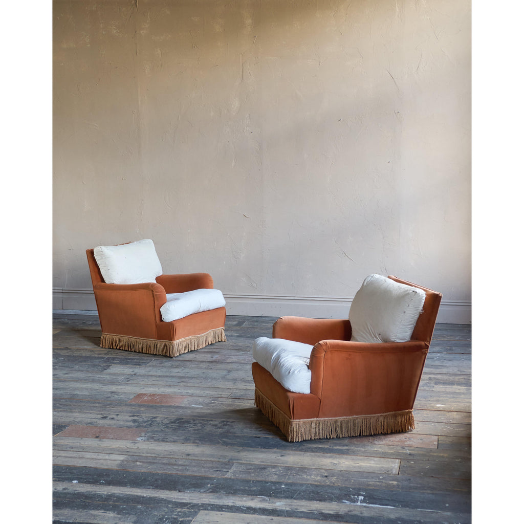 A pair of Howard style armchairs-Vintage Seating-KONTRAST
