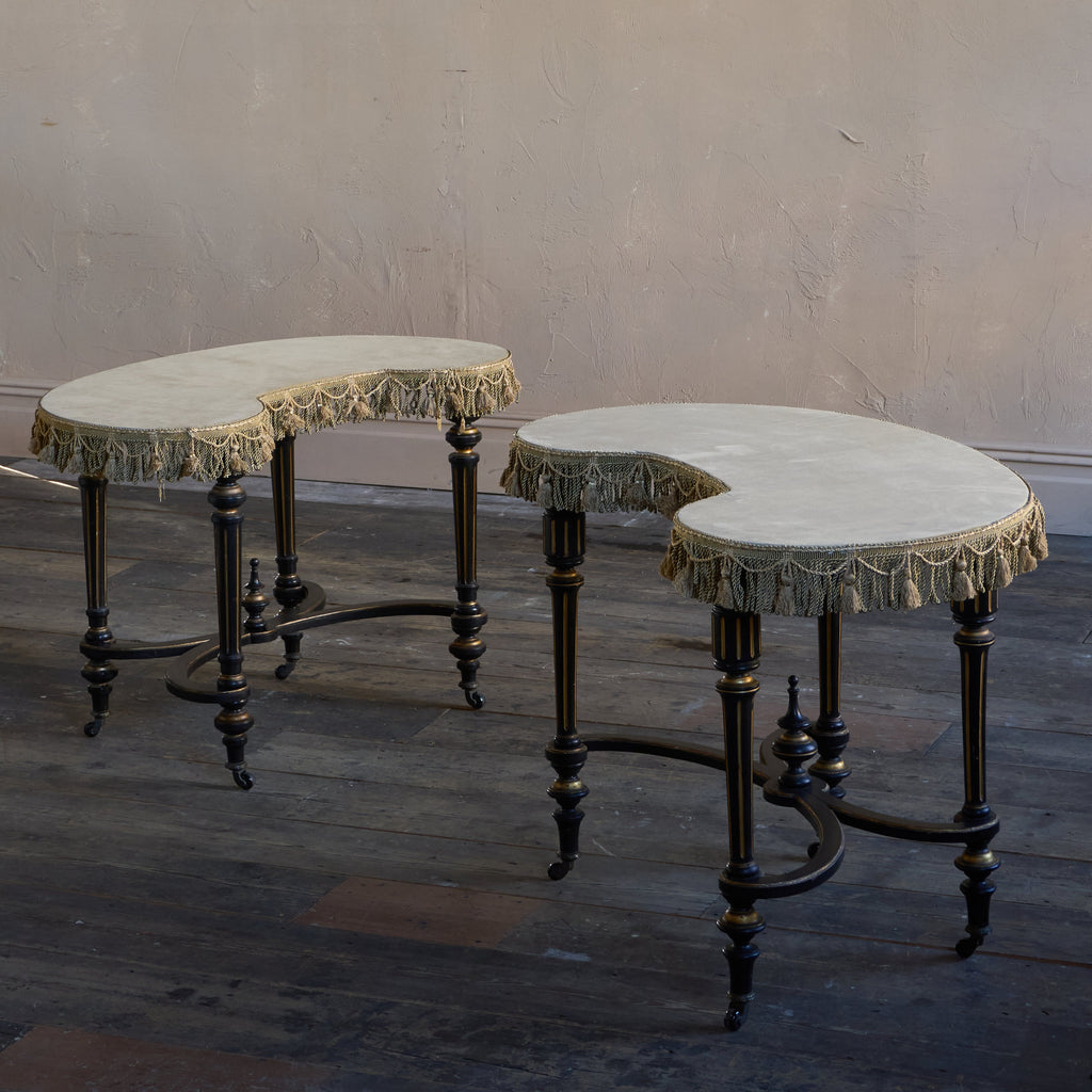 Aesthetic Movement Kidney Tables-Antique Tables-KONTRAST