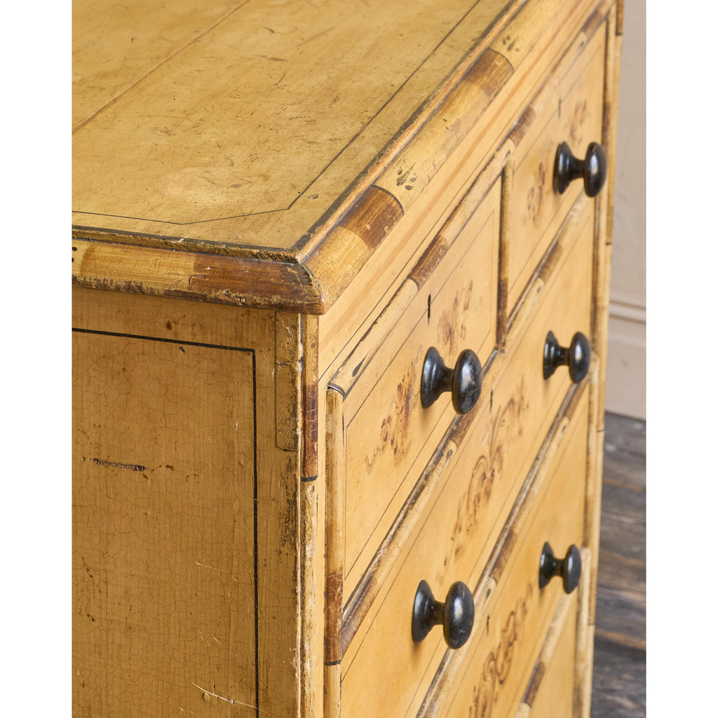 Aesthetic movement simulated bamboo Chest of Drawers-Antique Storage-KONTRAST