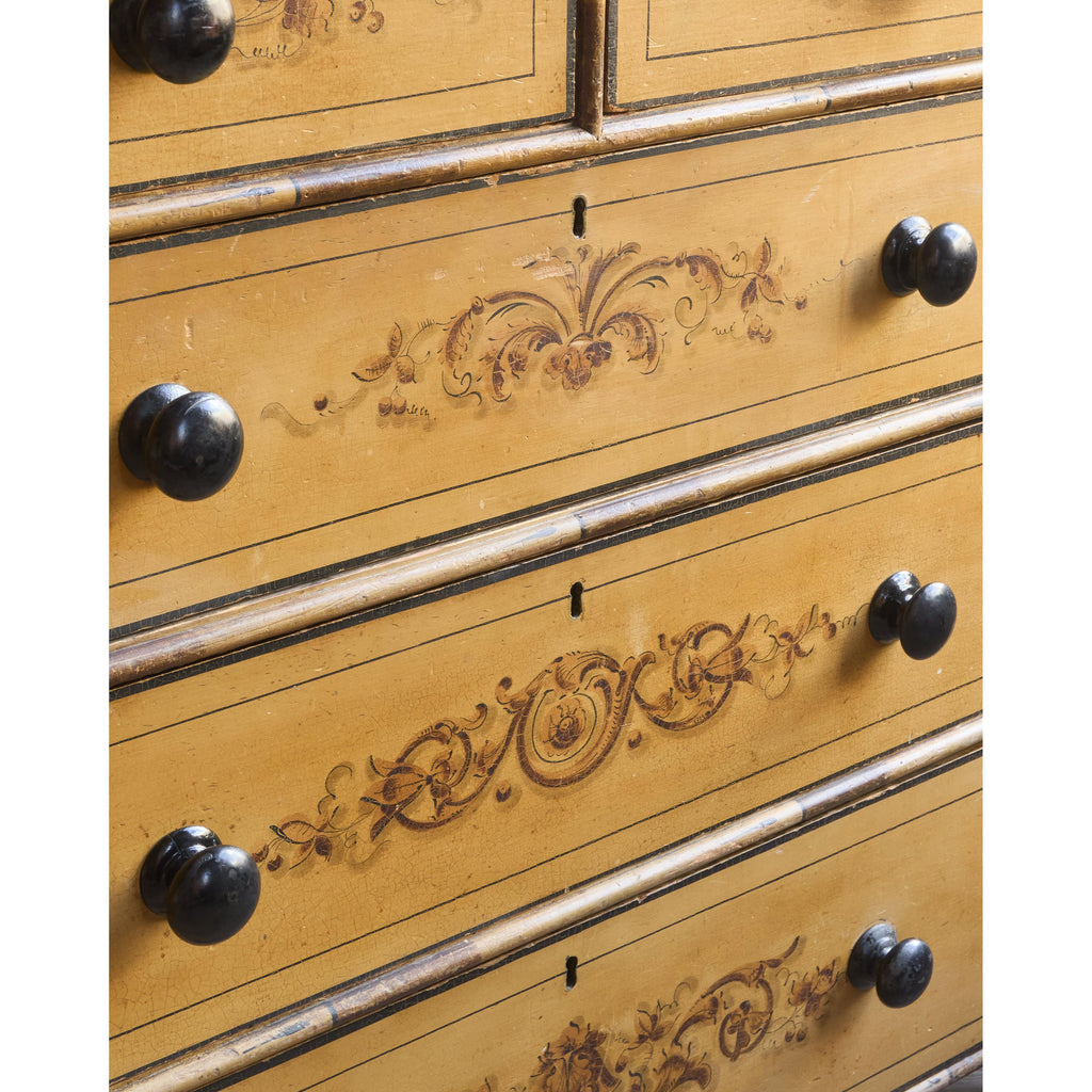 Aesthetic movement simulated bamboo Chest of Drawers-Antique Storage-KONTRAST