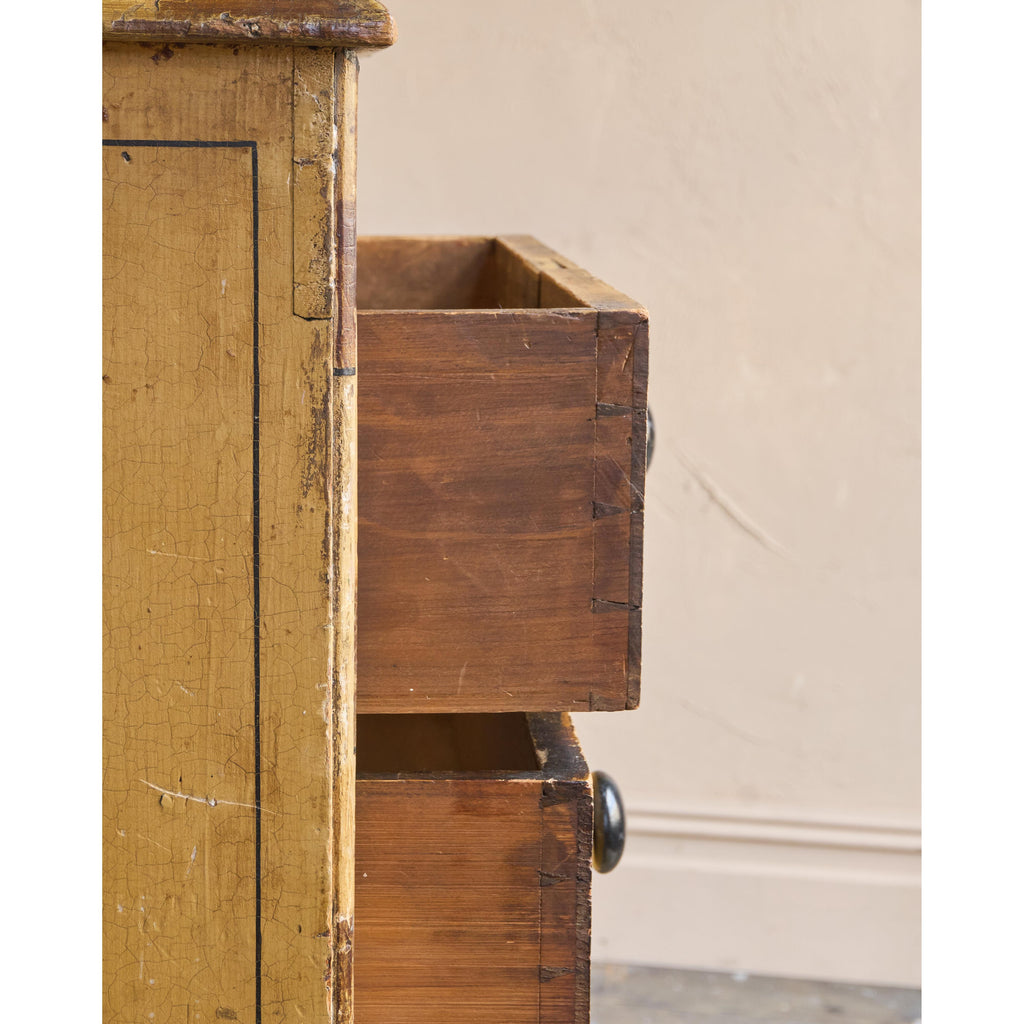 Aesthetic movement simulated bamboo Chest of Drawers-Antique Storage-KONTRAST