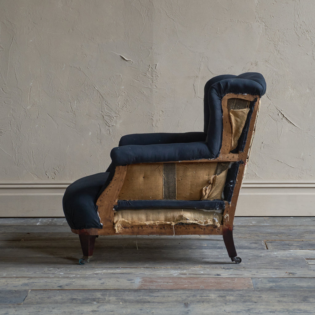 Antique Armchair - low wingback-Antique Seating-KONTRAST