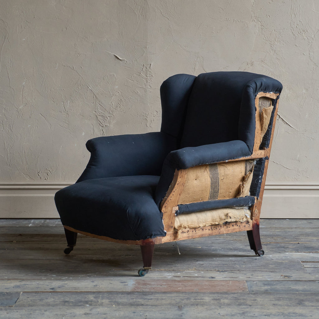 Antique Armchair - low wingback-Antique Seating-KONTRAST