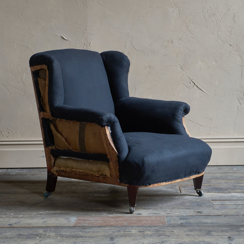 Antique Armchair - low wingback-Antique Seating-KONTRAST