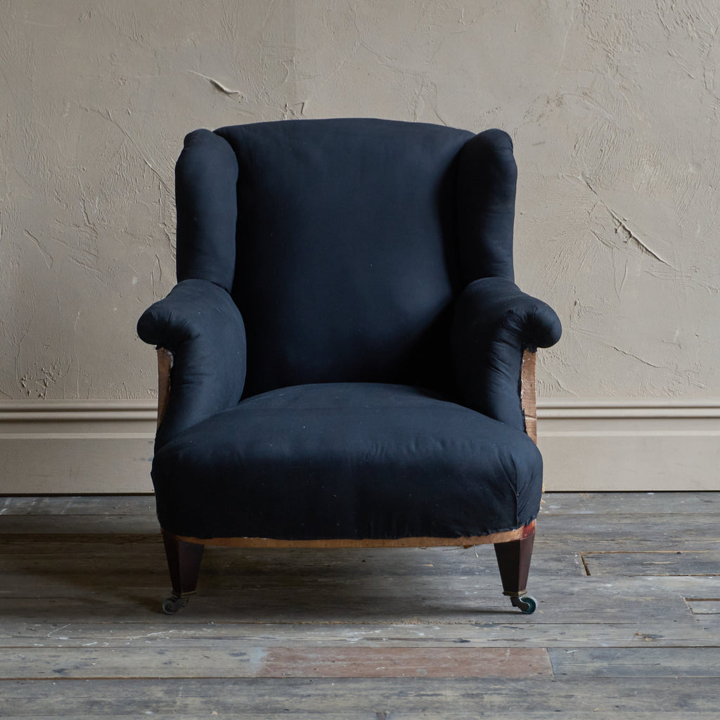 Antique Armchair - low wingback-Antique Seating-KONTRAST