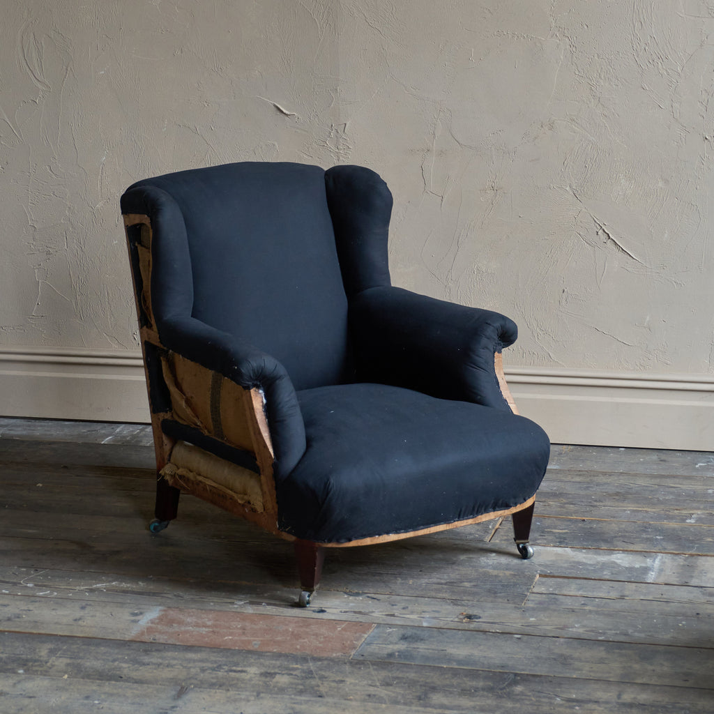 Antique Armchair - low wingback-Antique Seating-KONTRAST