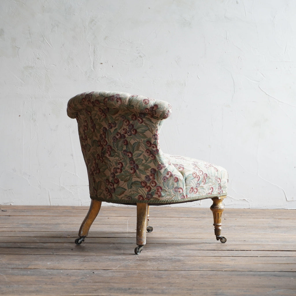 Antique Bedroom Chair - gilt legs-Antique Seating-KONTRAST