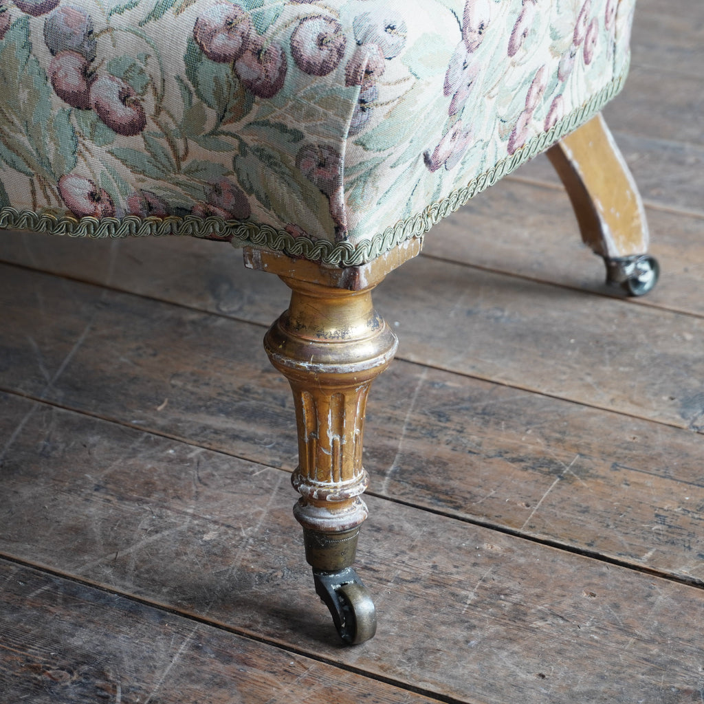 Antique Bedroom Chair - gilt legs-Antique Seating-KONTRAST