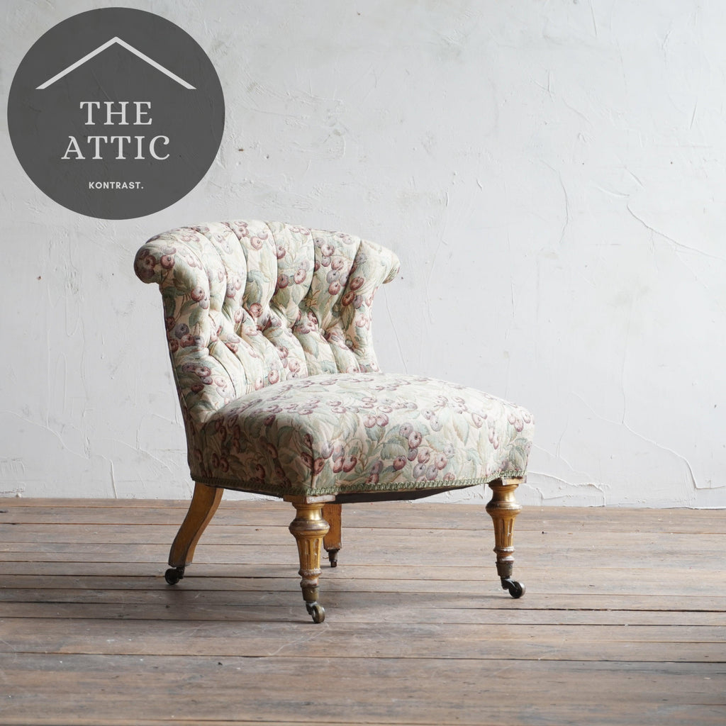 Antique Bedroom Chair - gilt legs-KONTRAST