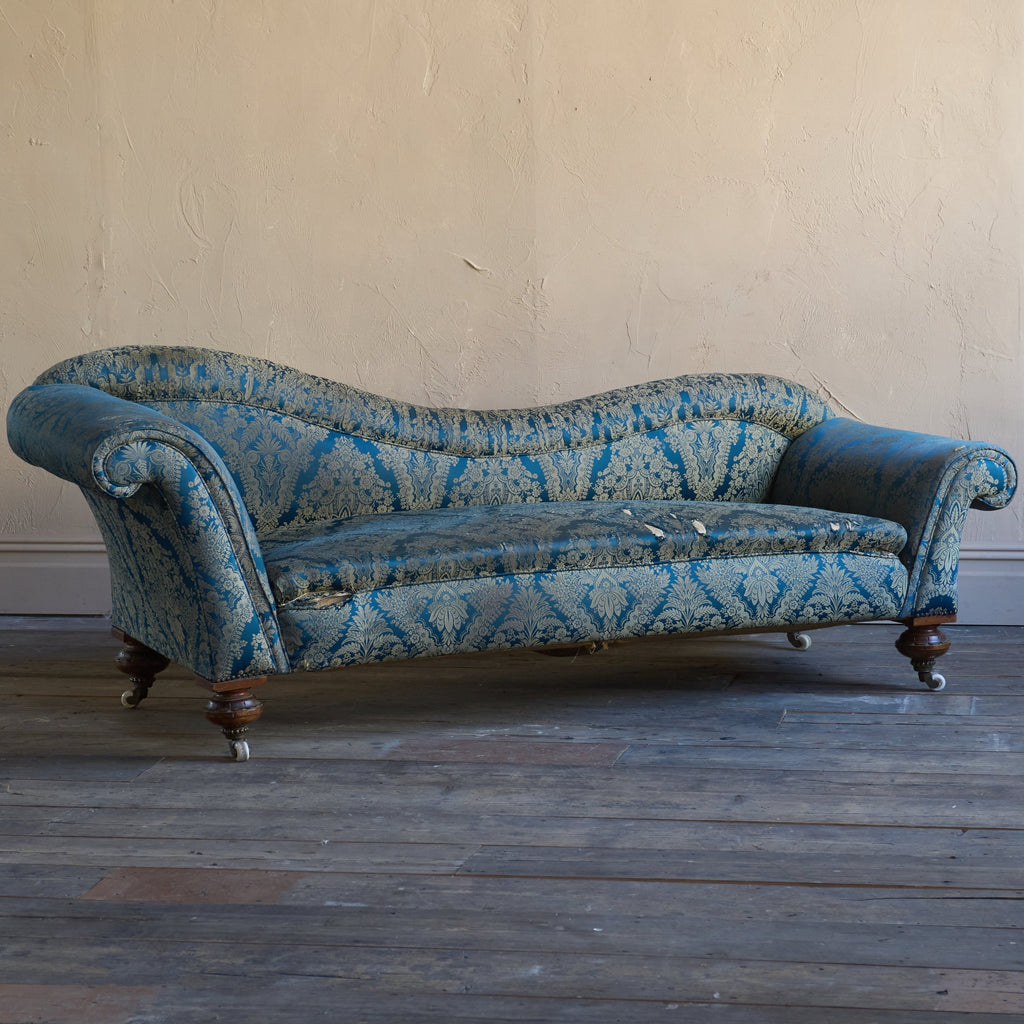 Antique Chaise Longue att' to J.MILLS-Antique Seating-KONTRAST