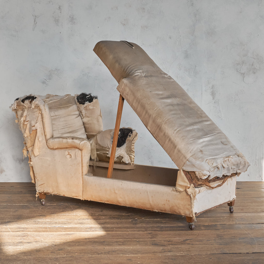 Antique Chaise Longue - with concealed storage-KONTRAST