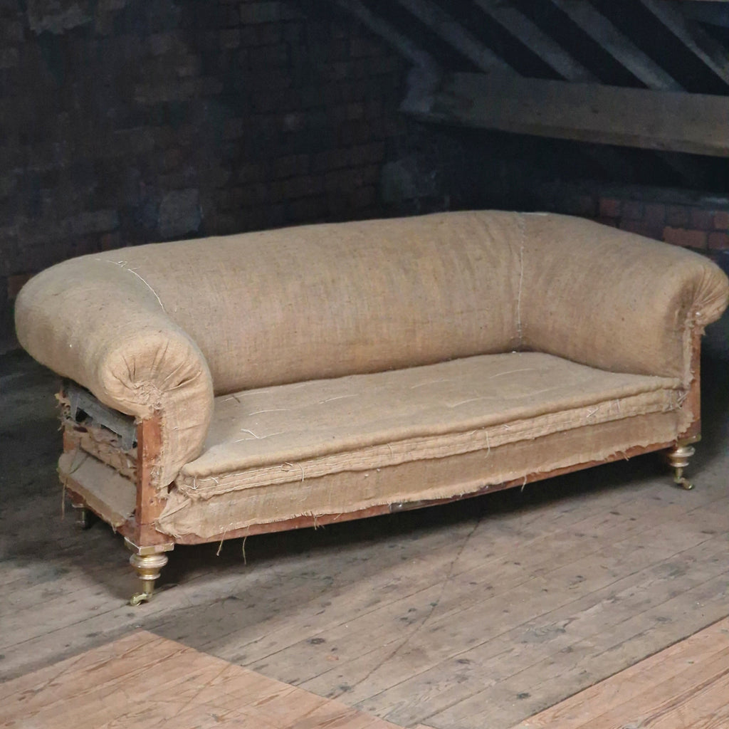 Antique Chesterfield with Gilt Legs-Antique Seating-KONTRAST