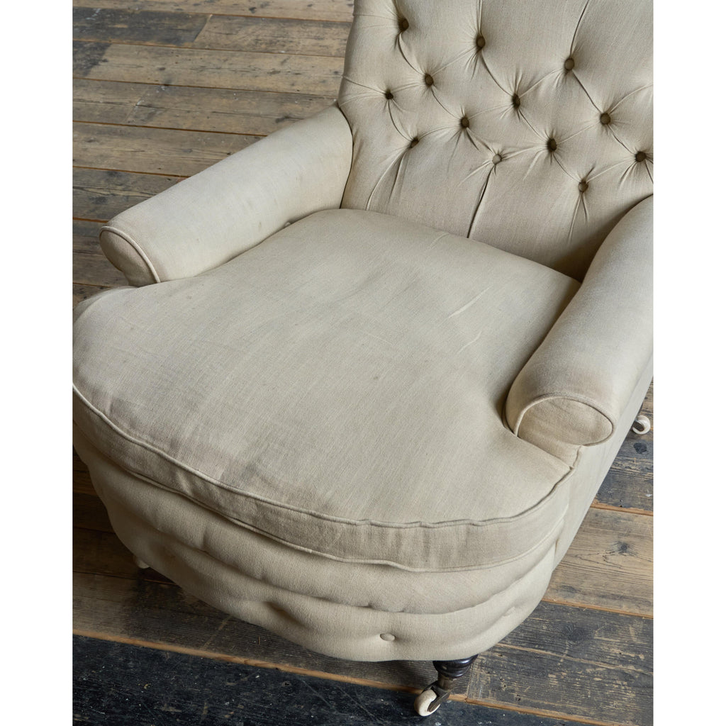 Antique Deep Seated Armchair-Antique Seating-KONTRAST