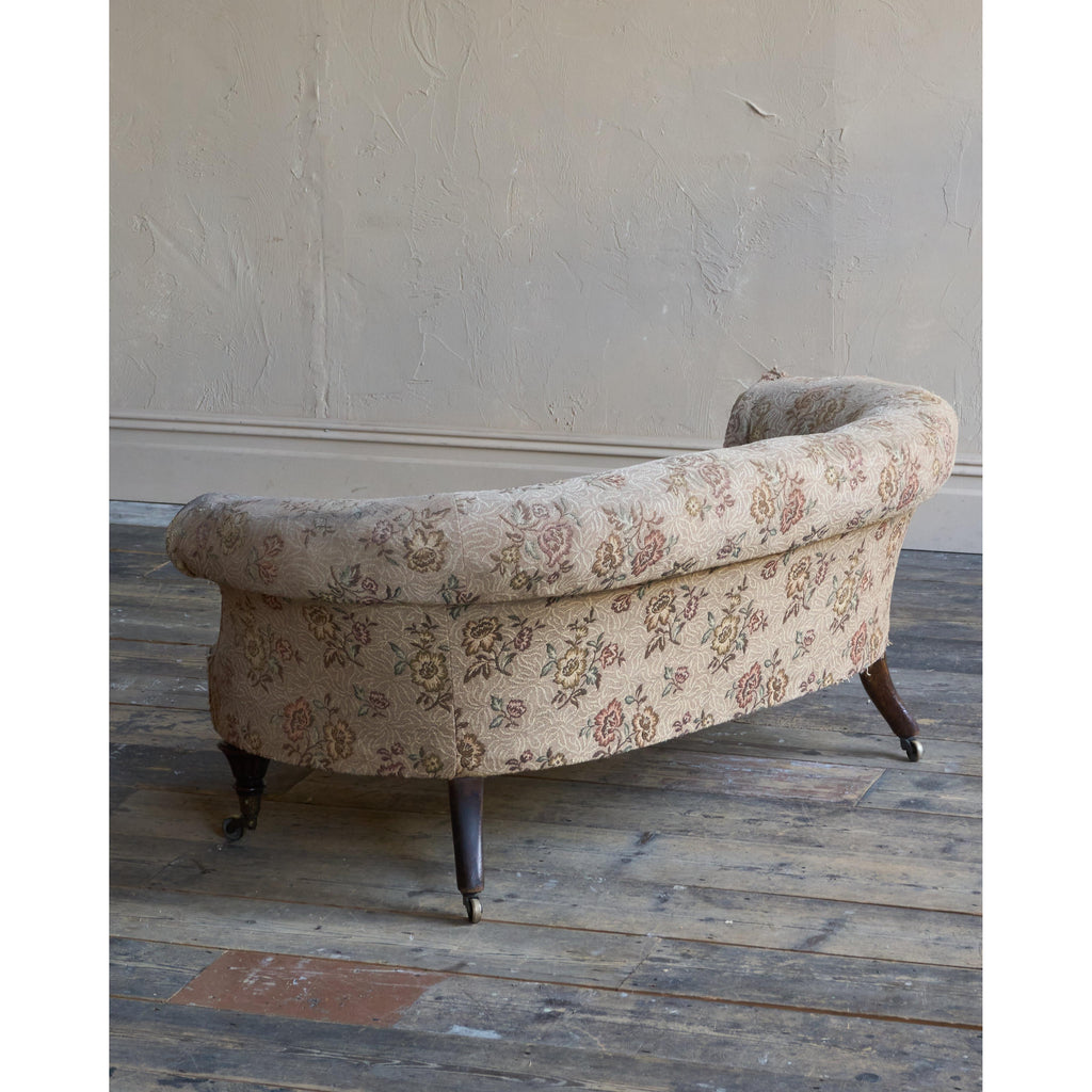 Antique Diminutive Kidney Sofa-Antique Seating-KONTRAST