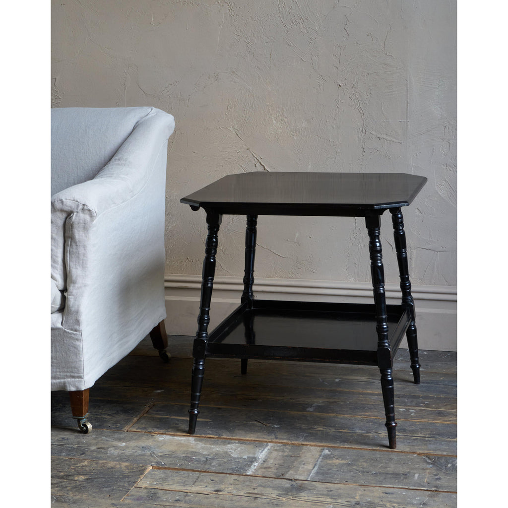 Antique Ebonised Side Table by Bertram & Son-Antique Tables-KONTRAST