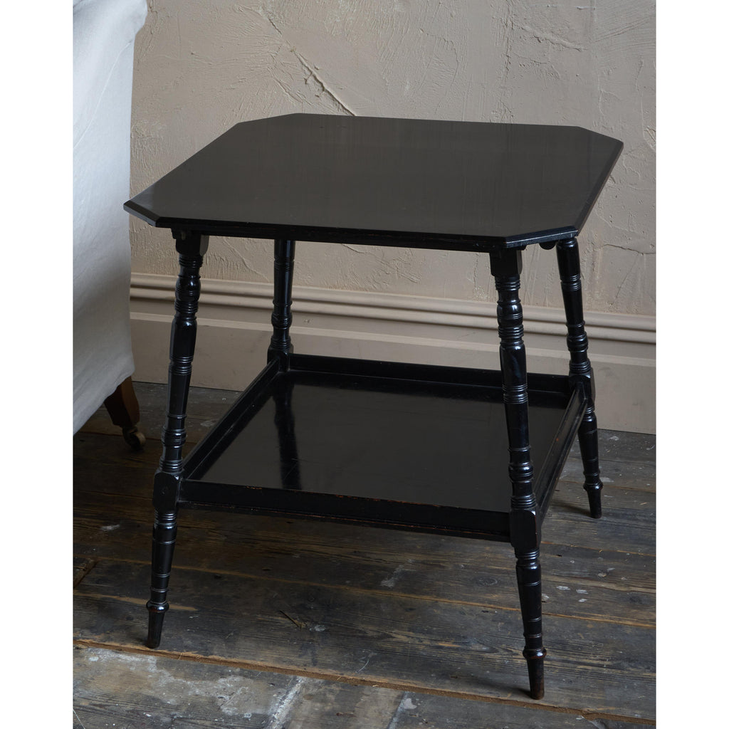 Antique Ebonised Side Table by Bertram & Son-Antique Tables-KONTRAST