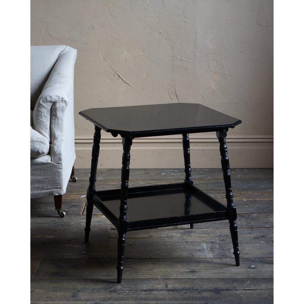 Antique Ebonised Side Table by Bertram & Son-Antique Tables-KONTRAST