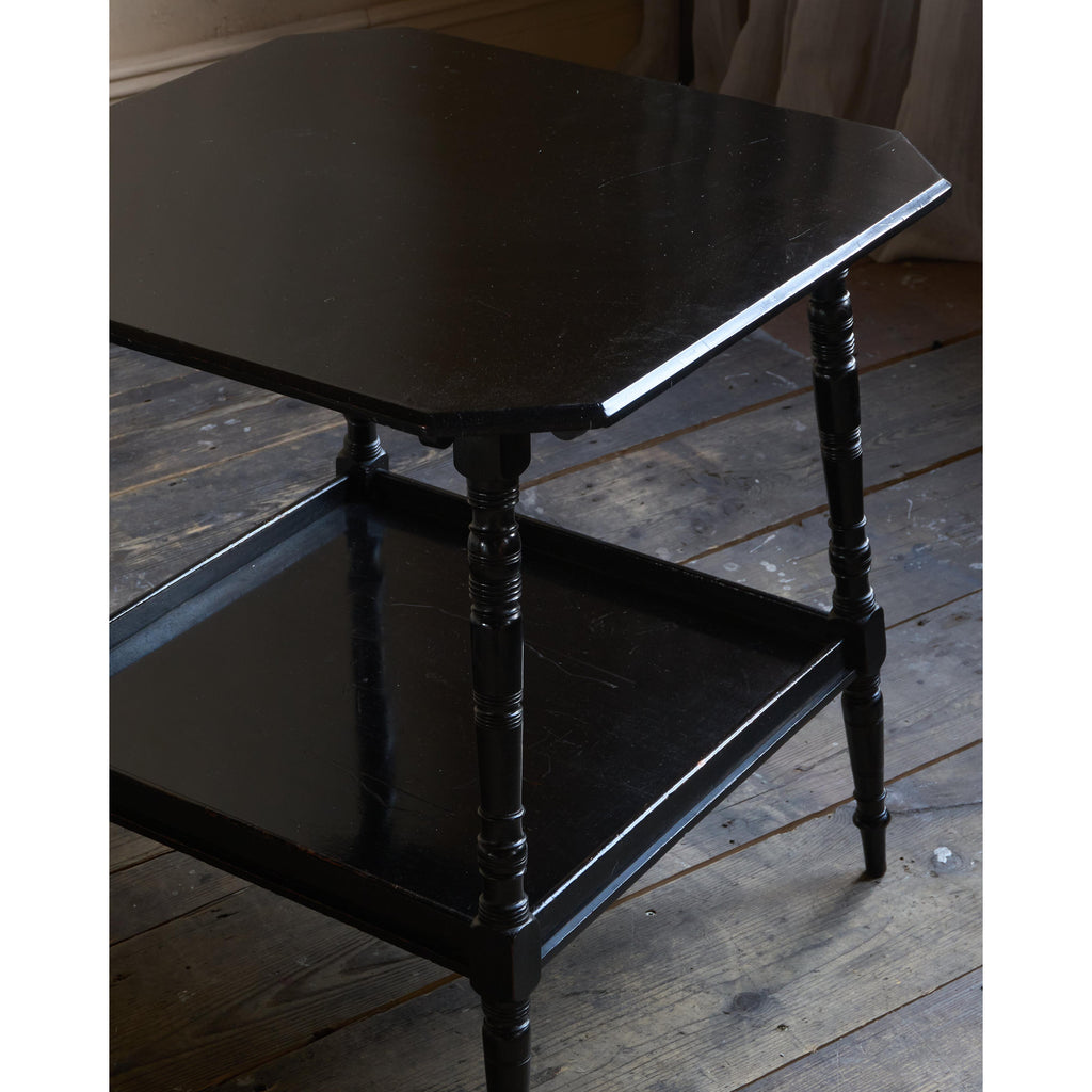 Antique Ebonised Side Table by Bertram & Son-Antique Tables-KONTRAST