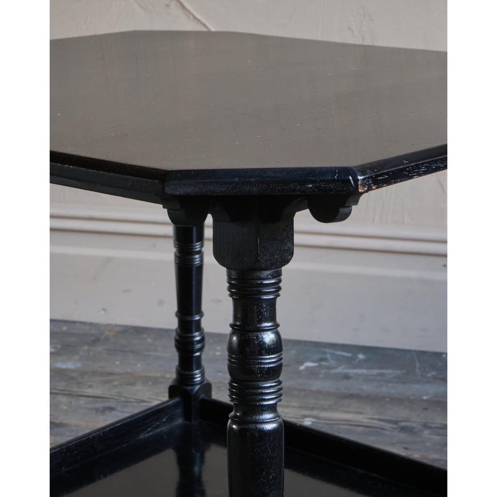 Antique Ebonised Side Table by Bertram & Son-Antique Tables-KONTRAST