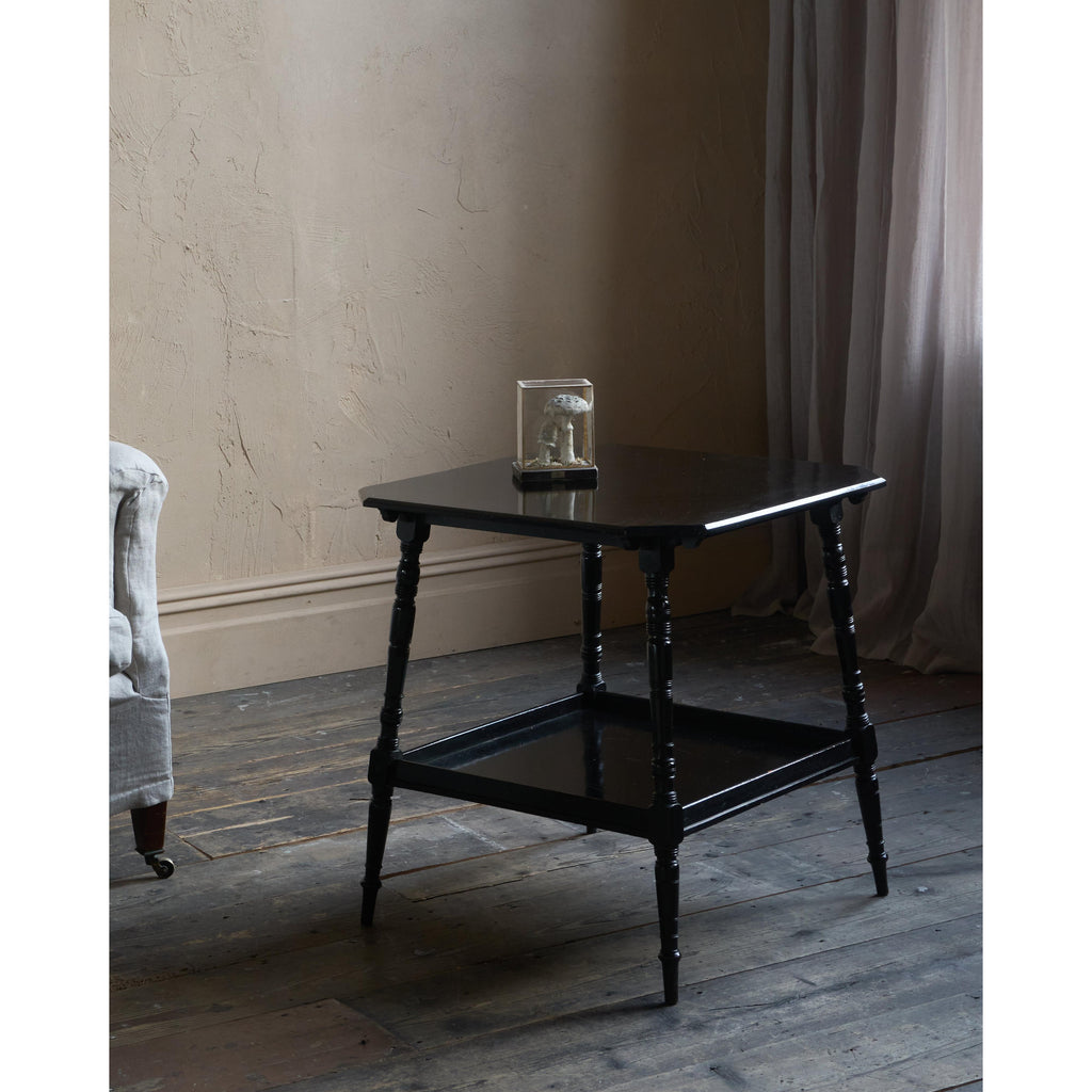 Antique Ebonised Side Table by Bertram & Son-Antique Tables-KONTRAST