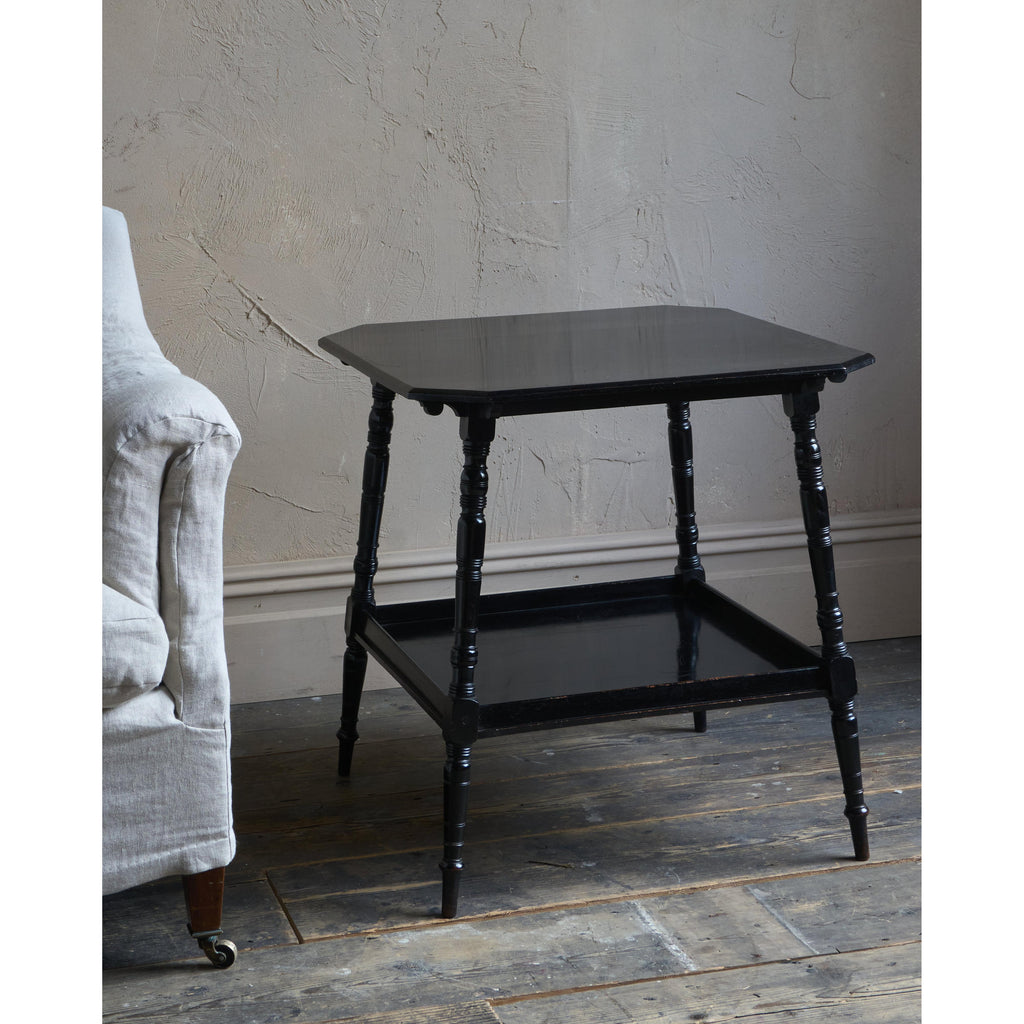 Antique Ebonised Side Table by Bertram & Son-Antique Tables-KONTRAST