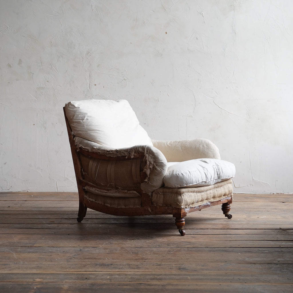 Antique Howard Style Armchair-Antique Seating-KONTRAST