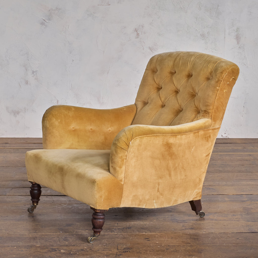 Antique Howard and Sons style armchair-Antique Seating-KONTRAST