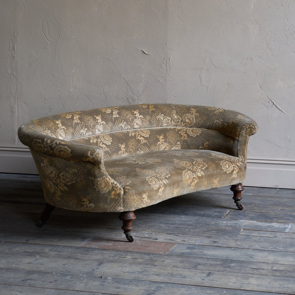 Antique Kidney Shaped Sofa-Antique Seating-KONTRAST