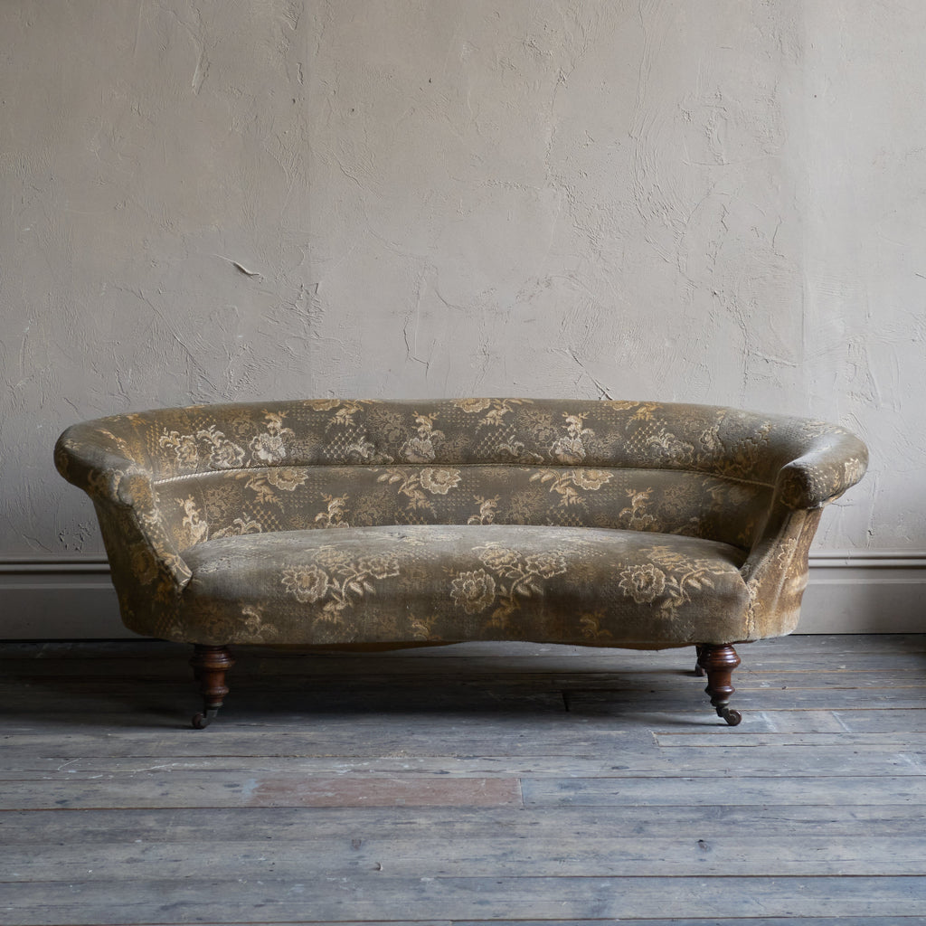 Antique Kidney Shaped Sofa-Antique Seating-KONTRAST