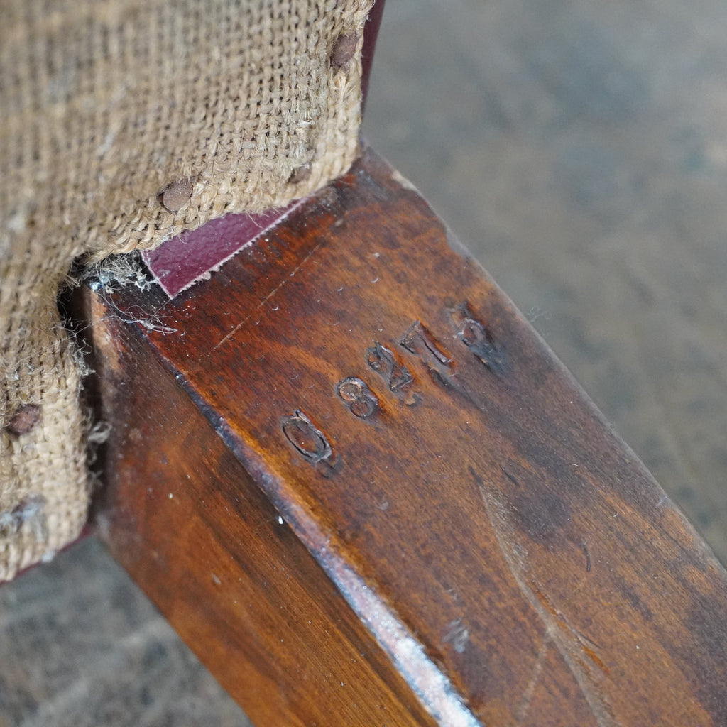 Antique Leather Armchair att to Sopwith-KONTRAST