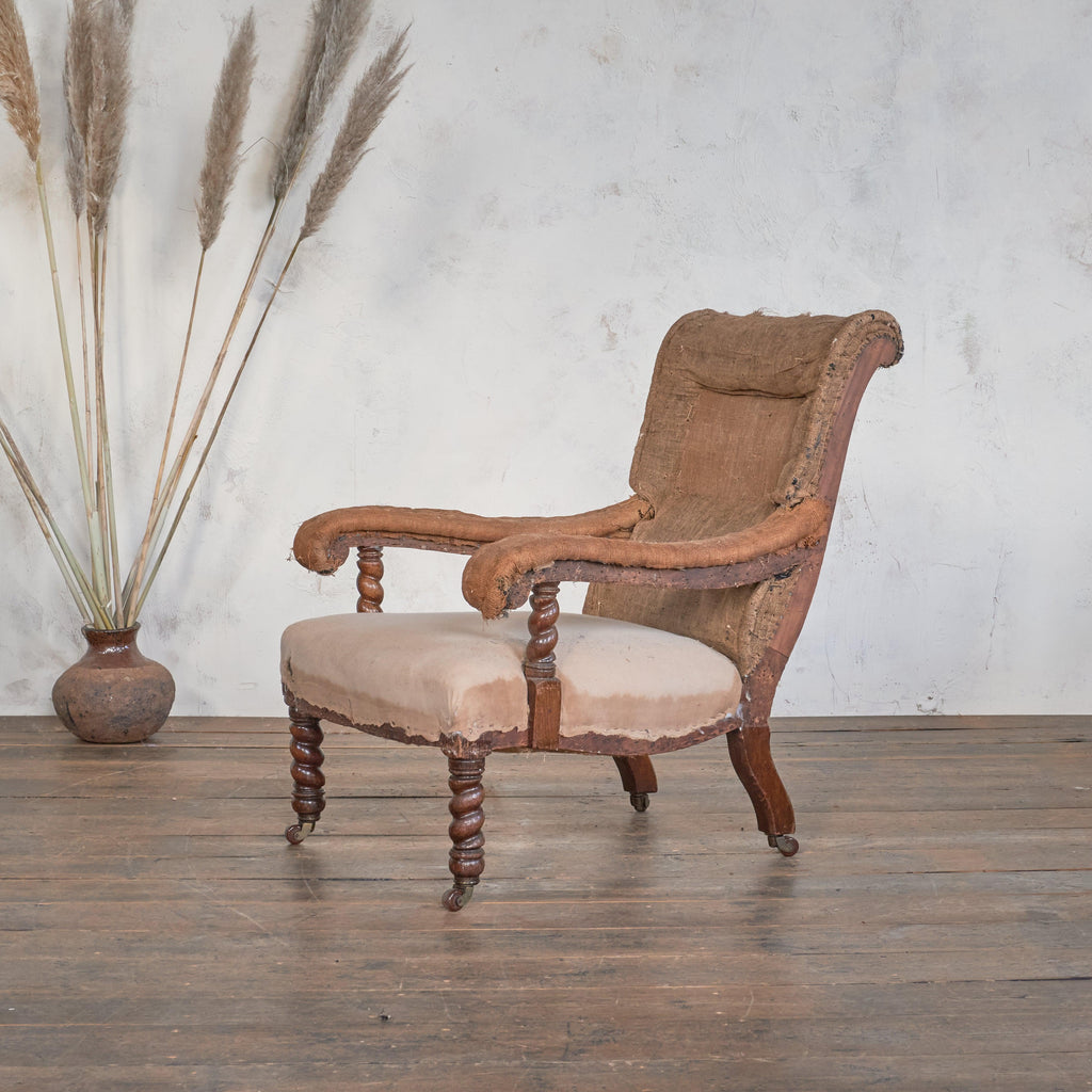 Antique Open Armchair att' to Gillows-Antique Seating-KONTRAST