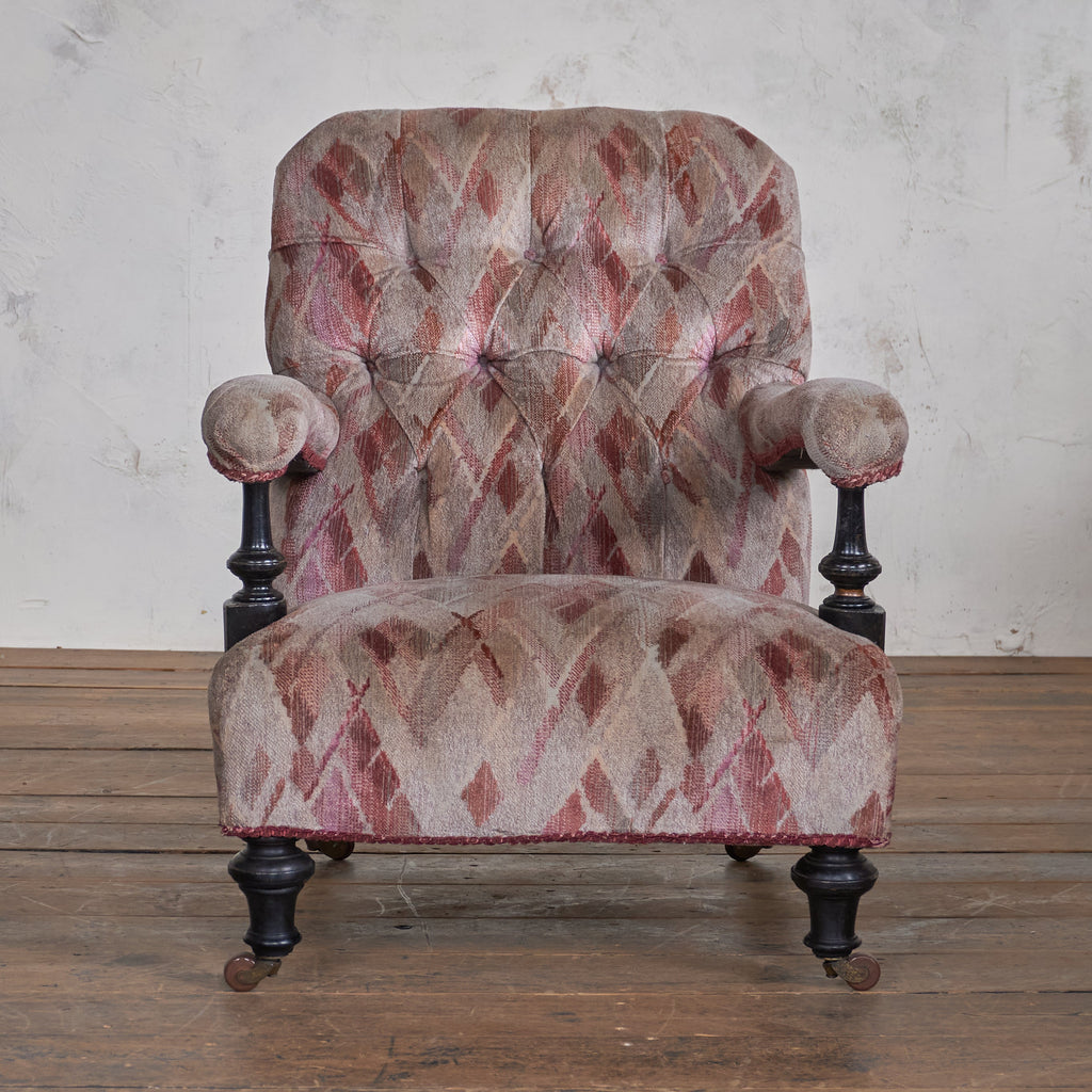 Antique Open Armchair in the style of Shoolbred-Antique Seating-KONTRAST