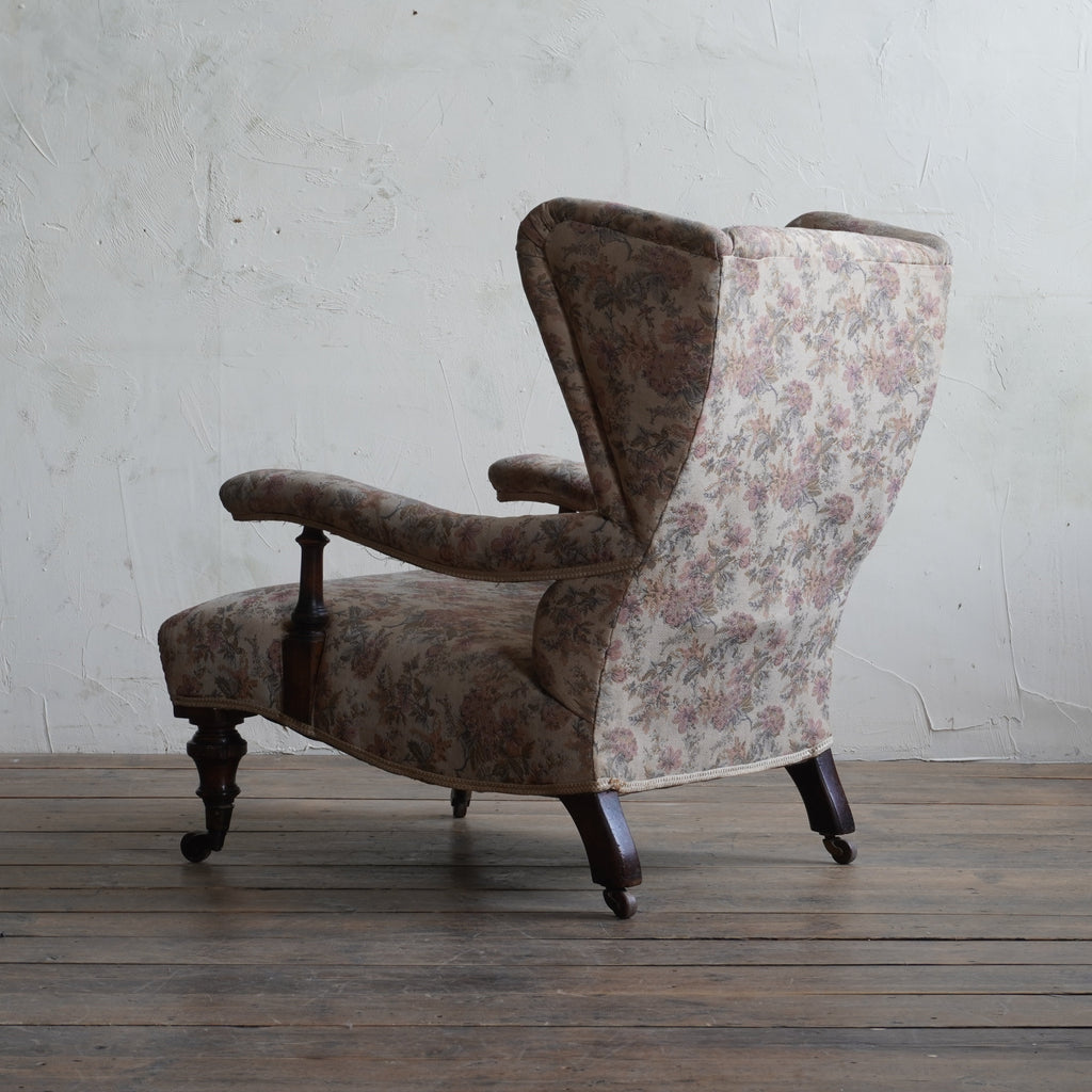 Antique Open Armchair with Wings-Antique Seating-KONTRAST