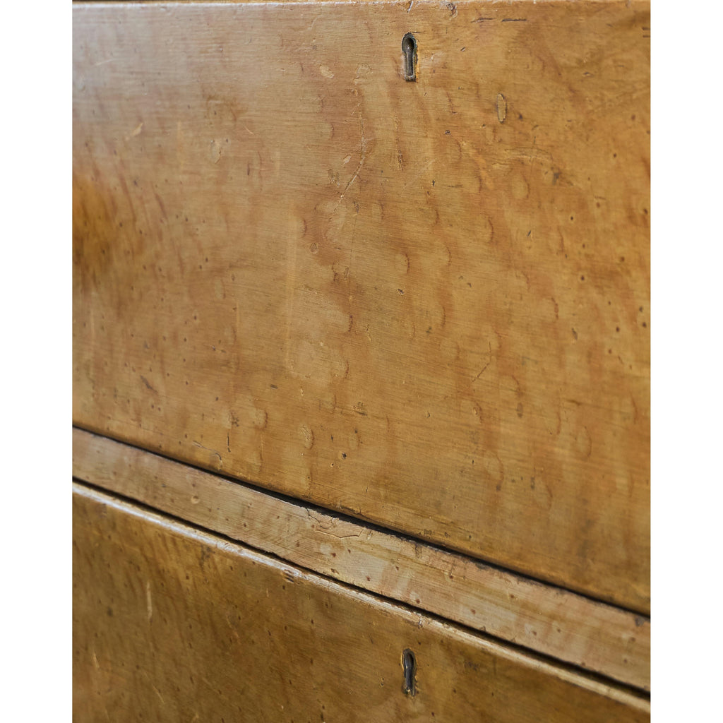 Antique Painted Chest of Drawers - simulated birds eye maple-Antique Storage-KONTRAST