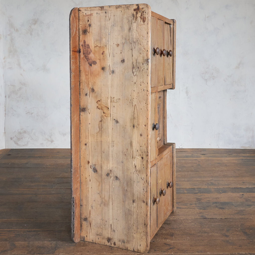 Antique Pine Sideboard with Original Paint-Antique Storage-KONTRAST