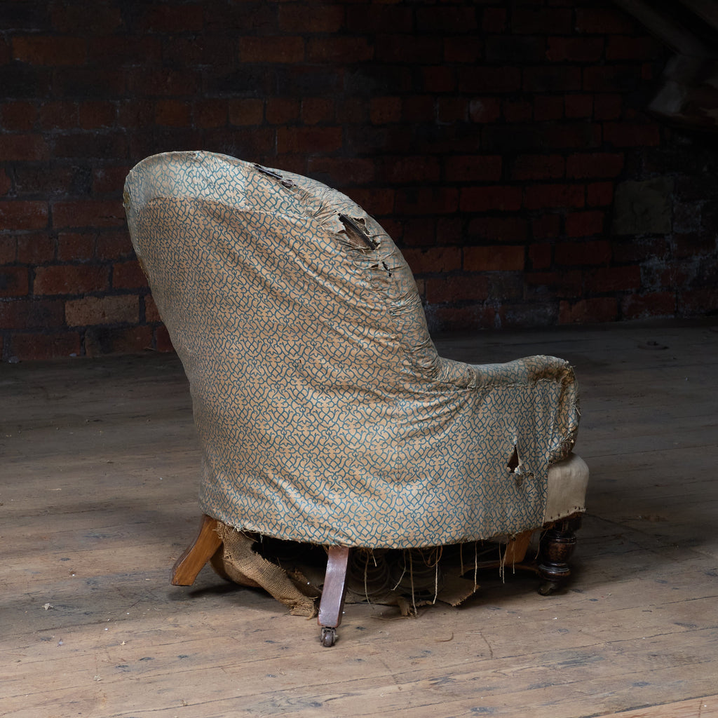 Antique Round Back Armchair #2-Antique Seating-KONTRAST