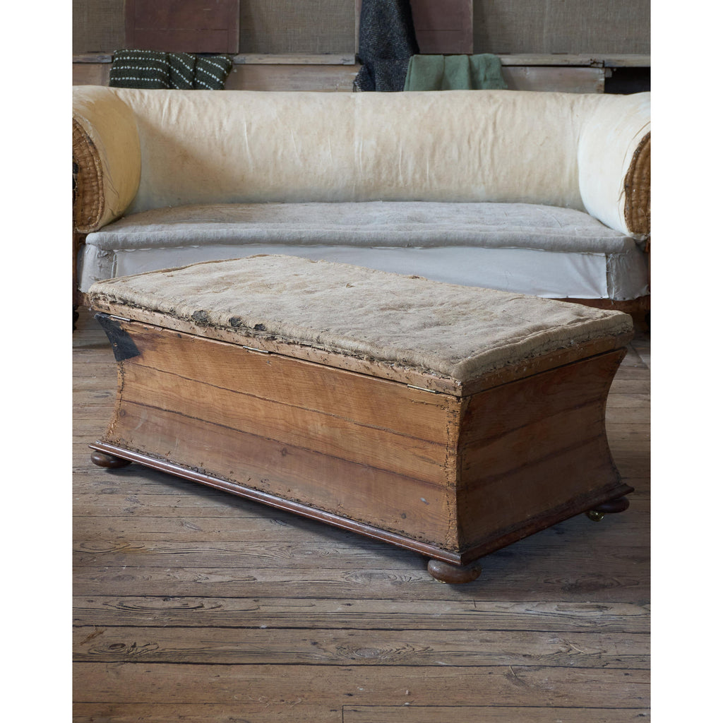 Antique Sarcophagus Ottoman - for upholstery-Antique Seating-KONTRAST
