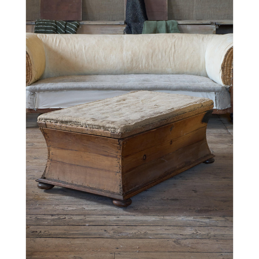 Antique Sarcophagus Ottoman - for upholstery-Antique Seating-KONTRAST