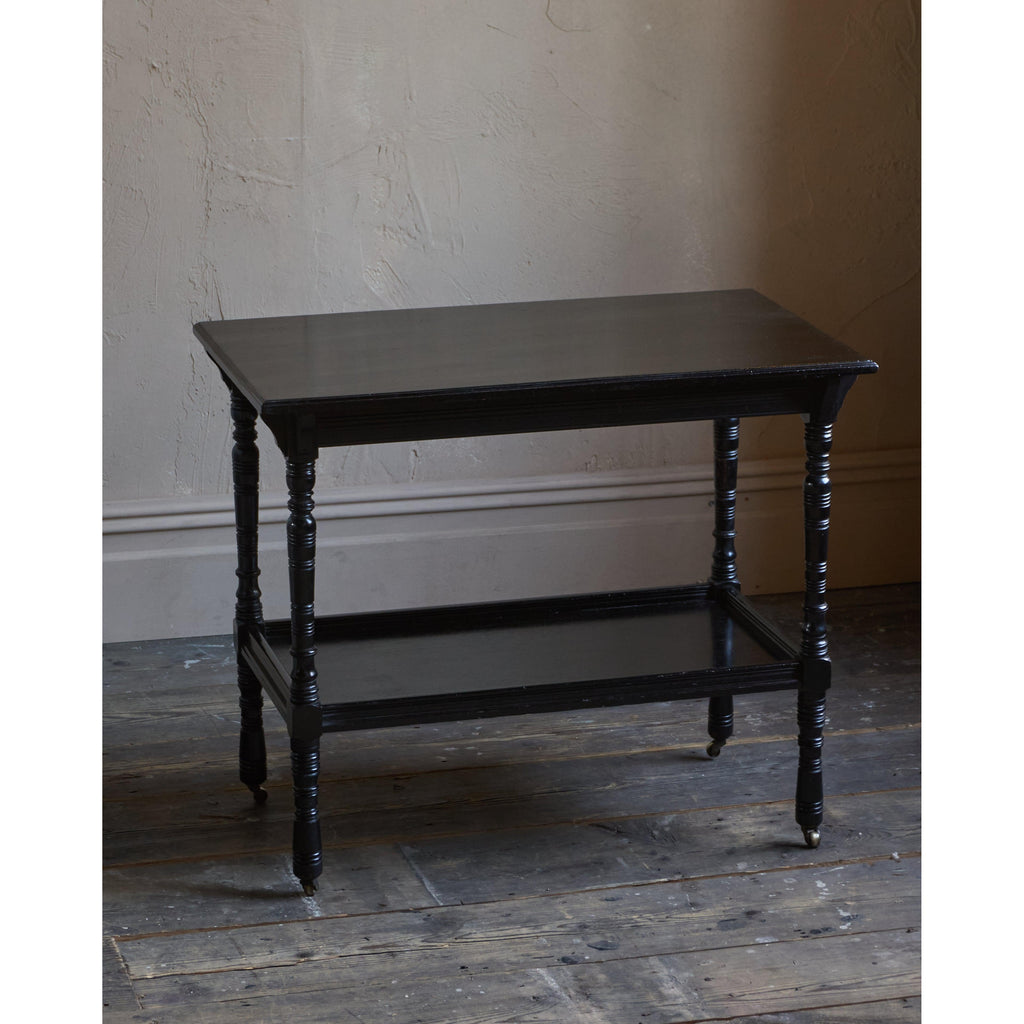 Antique Side Table - Ebonised - Rectangular Shape-Antique Tables-KONTRAST