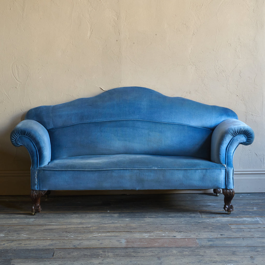 Antique Sofa with Ball and Claw Legs-Antique Seating-KONTRAST